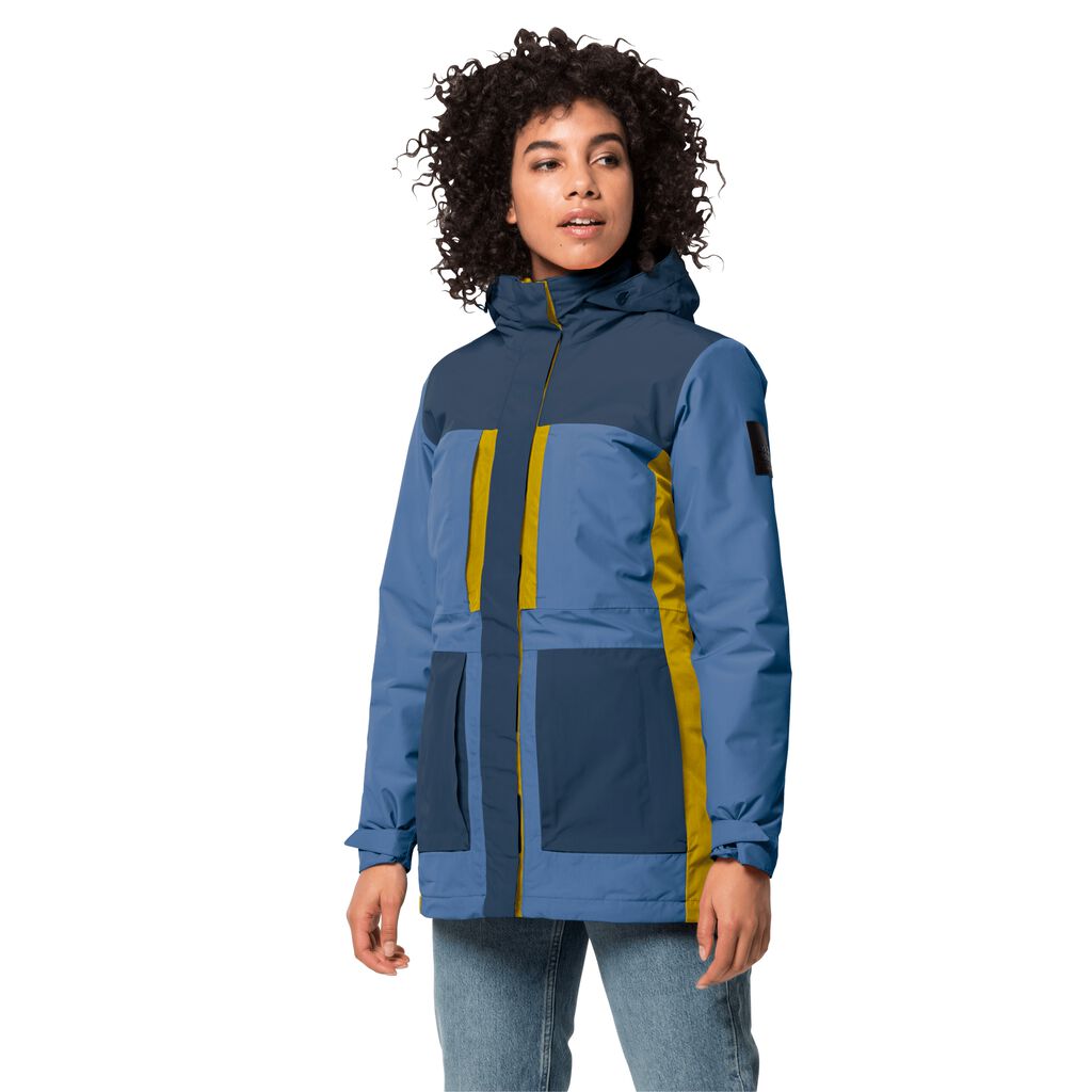 Jack Wolfskin 365 FLASH FIELD Női Vízálló Kabát Kék - MHXEVU-104